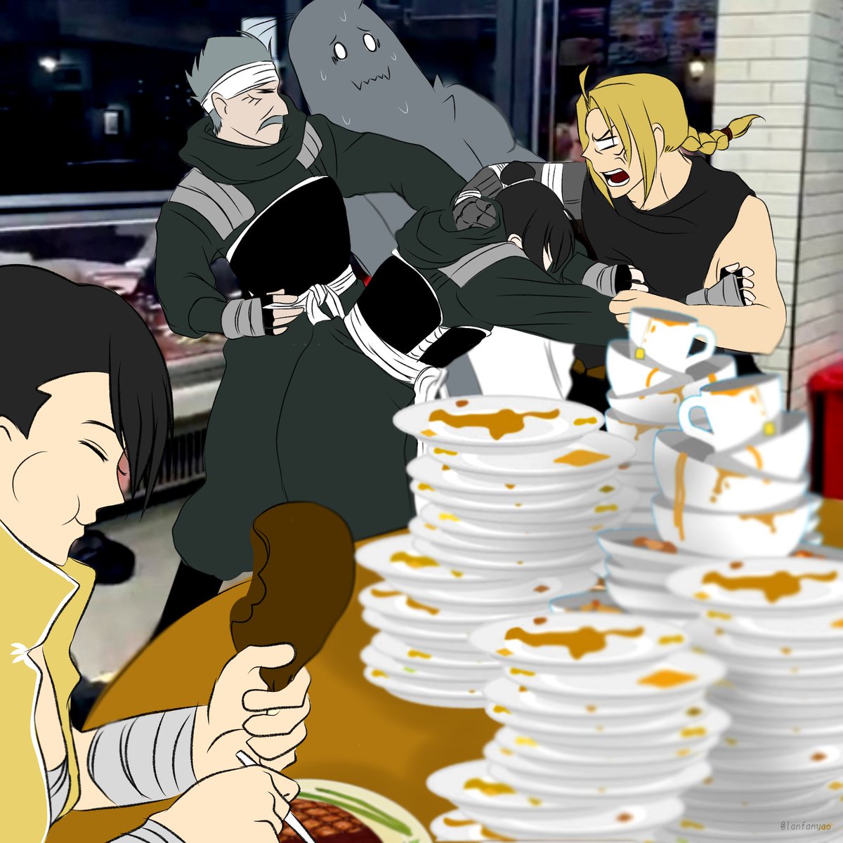 LanFanMeow's tweet photo. IT'S FMA DAY!
here are my favorite sillies ahahahahaha
#FMA #fmab #fullmetalachemist #lanfan #edwardelric #lingyao #alphonseelric https://t.co/vJ54qBPFry