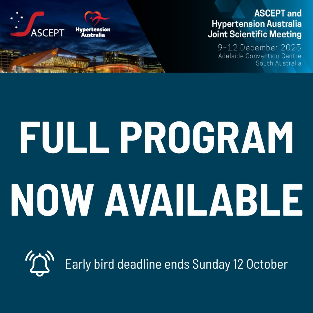 ASCEPT & Hypertension Aus Joint Scientific Meeting tweet media