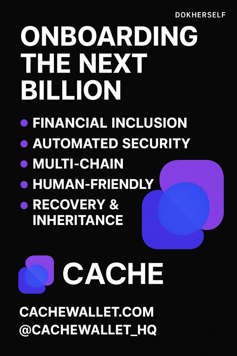 DOKHERSELF's tweet image. Cache’s Mission to Onboard the Next Billion Users

Billions remain unbanked and Crypto could change their lives.
But here’s the problem: wallets today are too complex.
@CacheWallet_HQ mission? To onboard the next billion crypto users with simplicity and security 
#cache