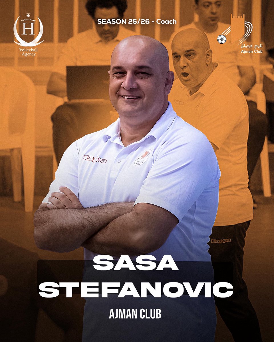 Coach Sasa Stefanovic 🇷🇸 signed one more season with Ajman club ( UAE 🇦🇪)25/26