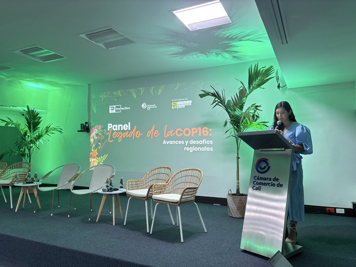 ProPacificoOrg's tweet photo. 🌿✨ En el marco de la agenda de la @camaracali en la #SemanaBioCali2025 realizamos el panel ‘Legado de la COP16: Avances y desafíos regionales’, un espacio de diálogo sobre los logros alcanzados por Cali y el Valle del Cauca tras los compromisos adquiridos en la COP16. https://t.co/sdgdiwiokC