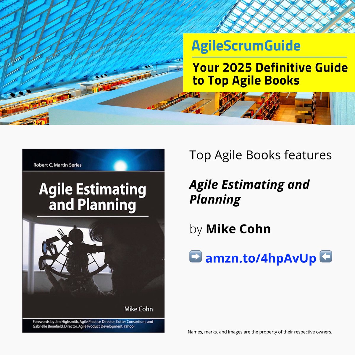 AgileScrumGuide's tweet image. From our list of top Agile books

&quot;Agile Estimating and Planning&quot; 
➡️ amzn.to/4hpAvUp ⬅️
—————
#Agile #Scrum #Book #AgileBook #ScrumBook #AgileEstimating #AgilePlanning #AgileEstimatingAndPlanning