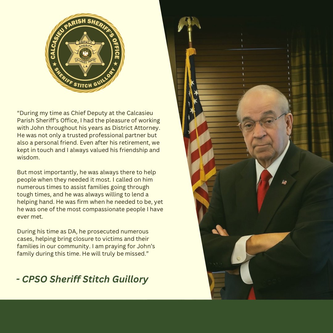 Calcasieu Parish Sheriff's Office (@calcasieuso) on Twitter photo 