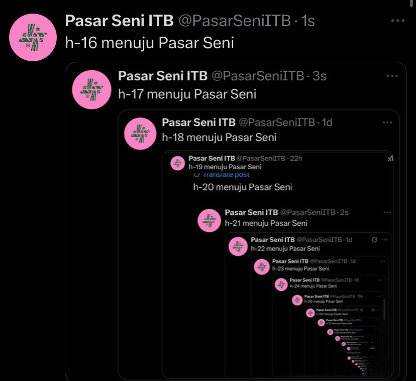 h-15 menuju Pasar Seni