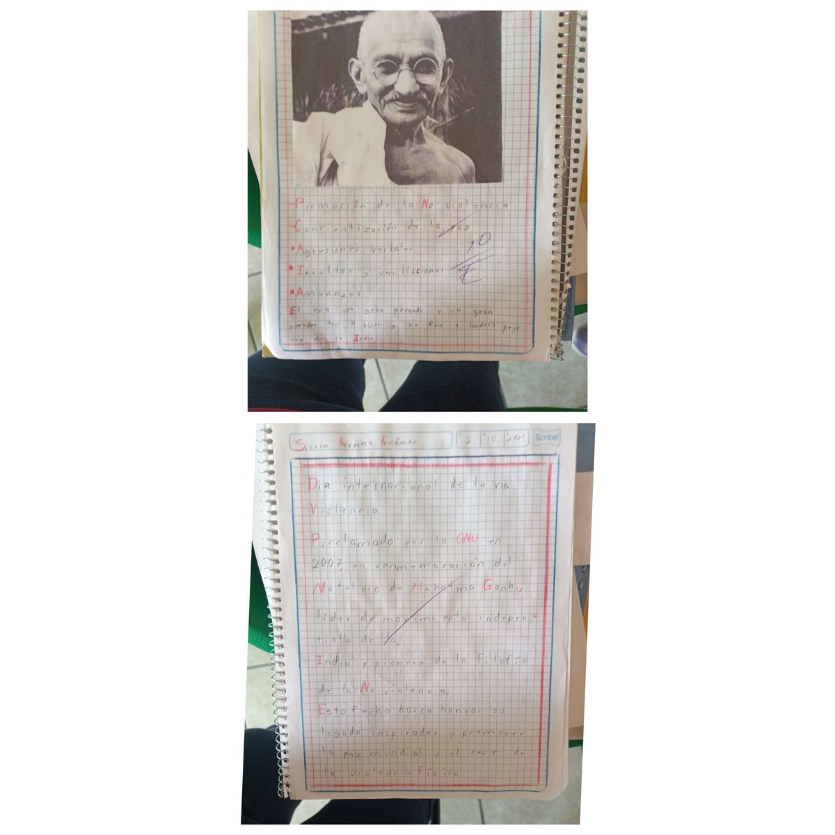 EsmeraldaD27389's tweet image. #MaratonesPorLaLectura 
#LecturasPorLaNoViolencia 
#SEPMx
En la escuela Primaria "Constitución de 1917" en el salón de clases del 4° grupo "A" en conmemoración del día Internacional de la no violencia, dimos lectura al "La evolución de la democracia Mahatma Gandhi".