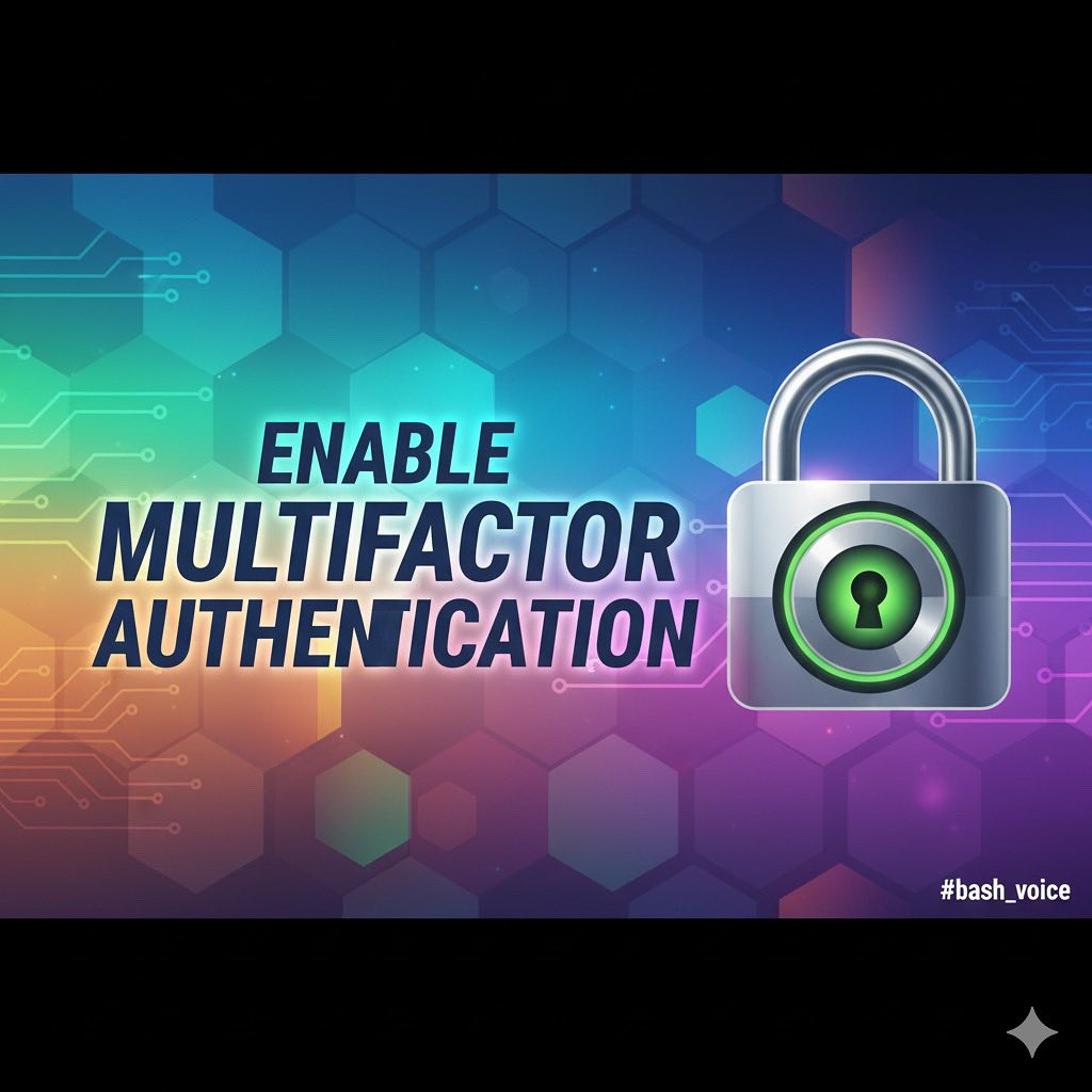 bash_voice's tweet photo. #Day32 “Igboran osan ju ebo ruru lọ”, prevention is better than cure. 🚨
Don’t wait till you’re hacked before enabling 2FA/MFA.
Stay #CyberSafe #CyberSmart #Enable2FA #NoGoFallMaga https://t.co/BfoT1Shq9t
