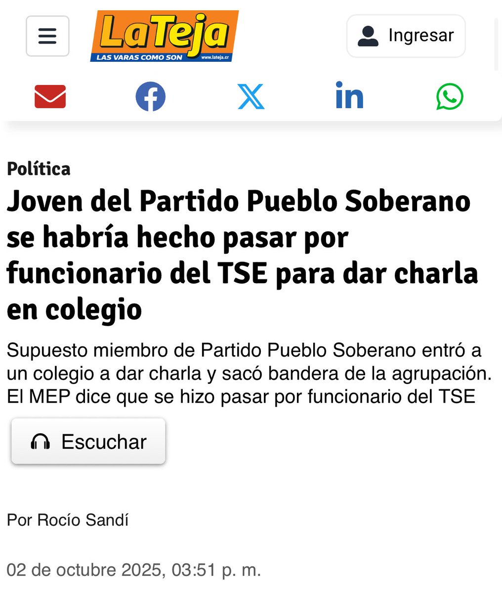 Esto no es sólo que violaron la prohibición de hacer propaganda en centros educativos sino que también incurrió en delitos penados con cárcel. 🤦🏻‍♂️