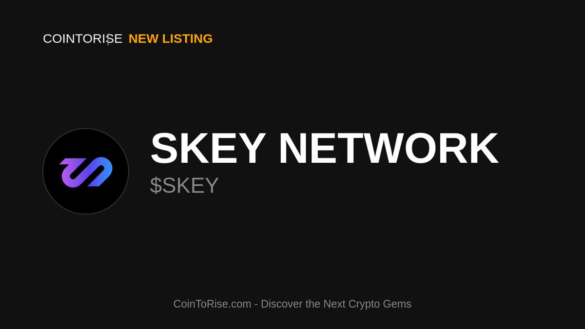 cointorise's tweet photo. 🚨 NEW GEM ALERT 💎

@SkeyNetwork $SKEY has joined CoinToRise! 🎉

⚡ Ethereum

💫 Project Highlights:
🧩 Active Development
🌍 Community Driven
📈 Growth Potential

🔍 Explore: https://t.co/n6wfDizJOC

#NewGem #SKEY #CoinToRise #Ethereum https://t.co/IWXBu9Wlrg