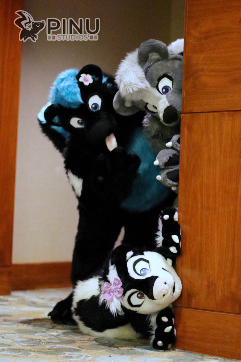 pinustudios's tweet photo. Spooky season is here! We're getting ready to see some ghouls and critters hanging around. Hope they're all friendly! ๐ป๐น
#fursuit #PinuStudios https://t.co/FQHESG5Nvd