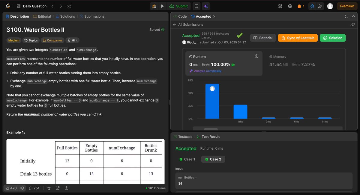 NullPointerzx's tweet image. Day 58 🚀

Solved #LeetCode POTD ✅

Explored #Prisma:
• include &amp;amp; select
• Types of relations 🔗
• Primary &amp;amp; foreign keys 🔑