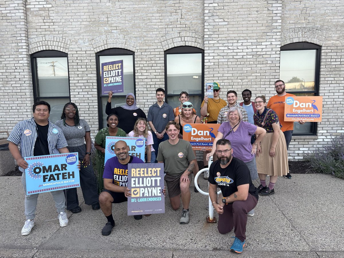 ElliottForWard1's tweet image. We have a great group ready to hit the doors in Windom Park tonight for Omar Fateh &amp;amp; Dan Engelhart! 

Come join us this weekend: mobilize.us/neighborsforel…