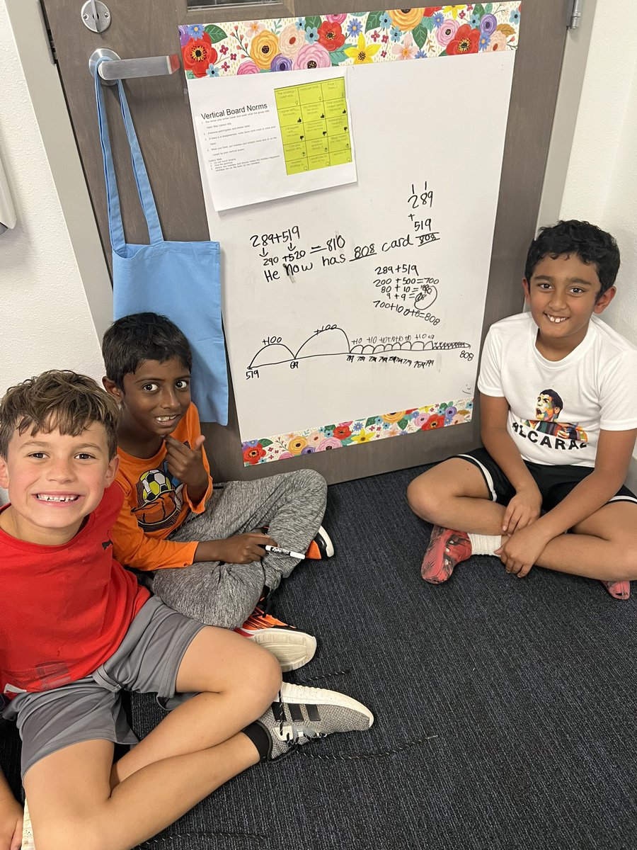 parisin3rd's tweet photo. Mrs. Paris' 3rd graders used vertical boards and worked together to solve math stories using their favorite strategies. @ThomsonElem #TogetherWeGrow https://t.co/ZTI7wXsIA8