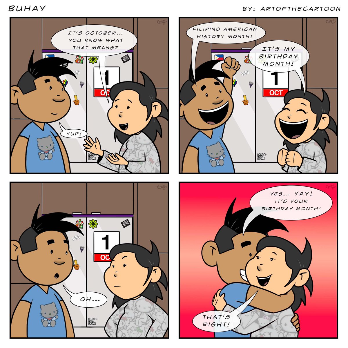 Buhay 10.2.25. 39th Annual Emeryville Art exhibition and Filipino American History Month 🇵🇭 Come thru during the month and look at some awesome art! Oh and it’s my wife’s birthday month 🎉😜 yay! 
#art #comics #buhay #cncbuhay #filipino #filipinoamericanhistorymonth #emeryville