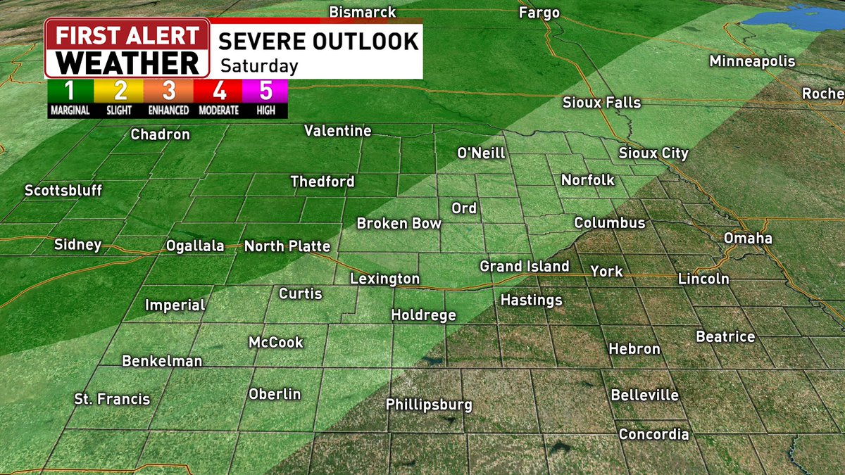 It will be toasty and breezy the next couple of days, but a cold front will move through Saturday night and that could spark off some thunderstorms!