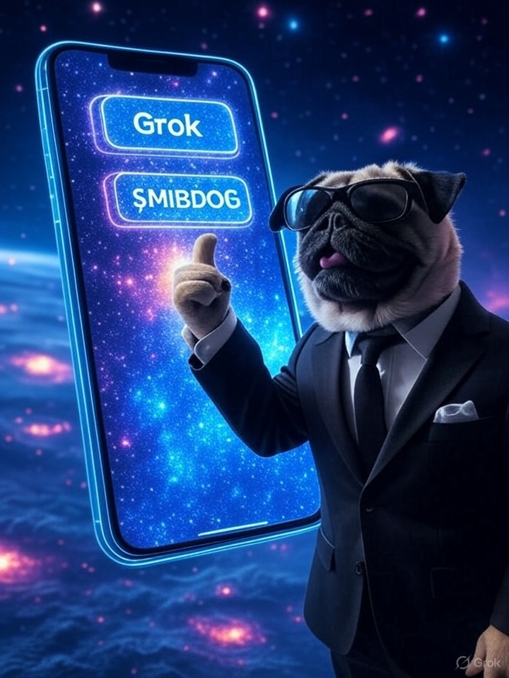 MIBDOG's tweet photo. @elonmusk Instant Grok with one tap = game changer. Next step? One tap to launch tokens with $MIBDOG 🛰️🐶 Only on-chain, no rugs, pure degen energy. https://t.co/4joEeT76Yd