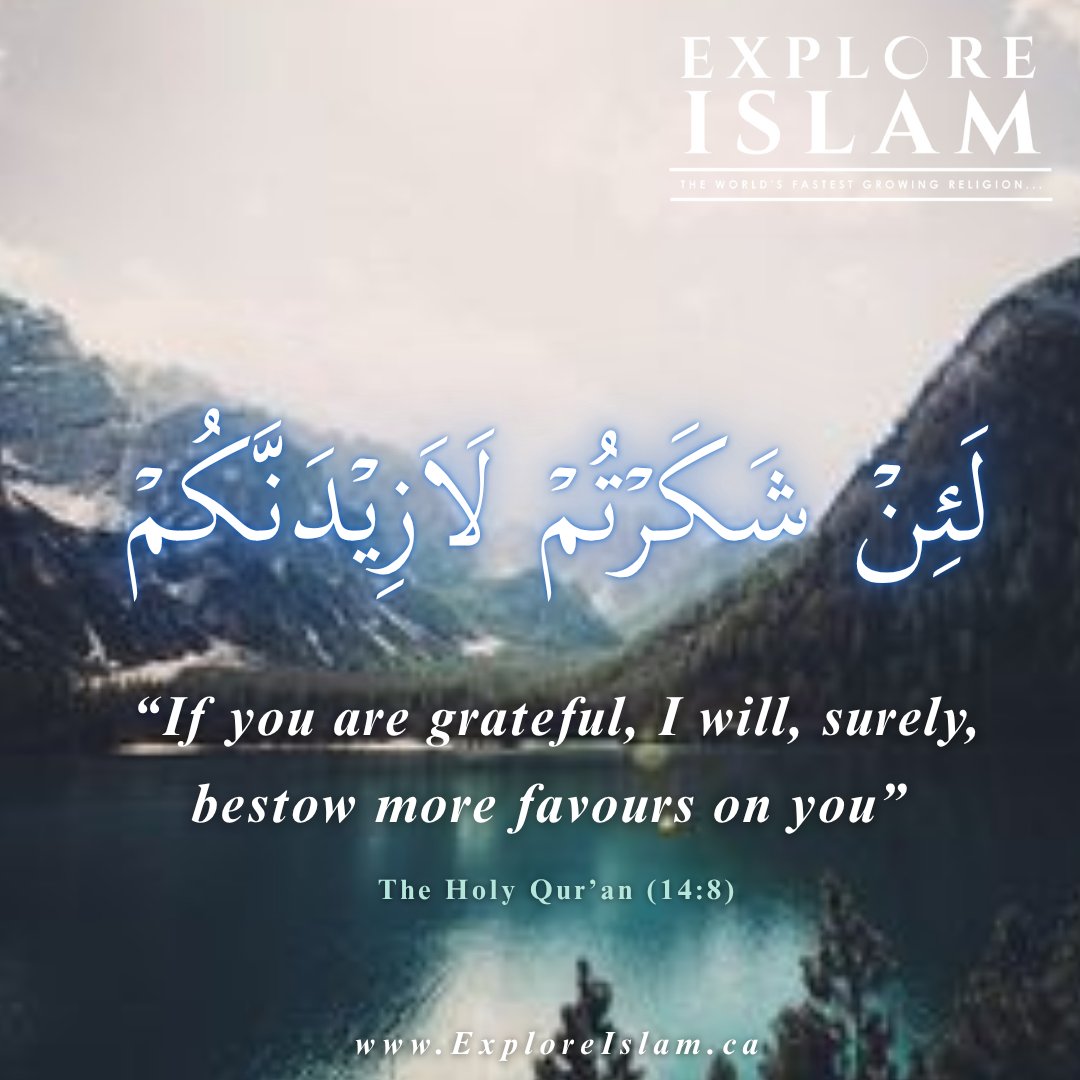 Gratitude is a universal law. Being thankful opens the door to abundance.

When you show Allah gratitude, He definitely rewards you with an increase in your blessings.

This increase isn't just more money; it includes stronger faith, better health, inner peace, and resilience.