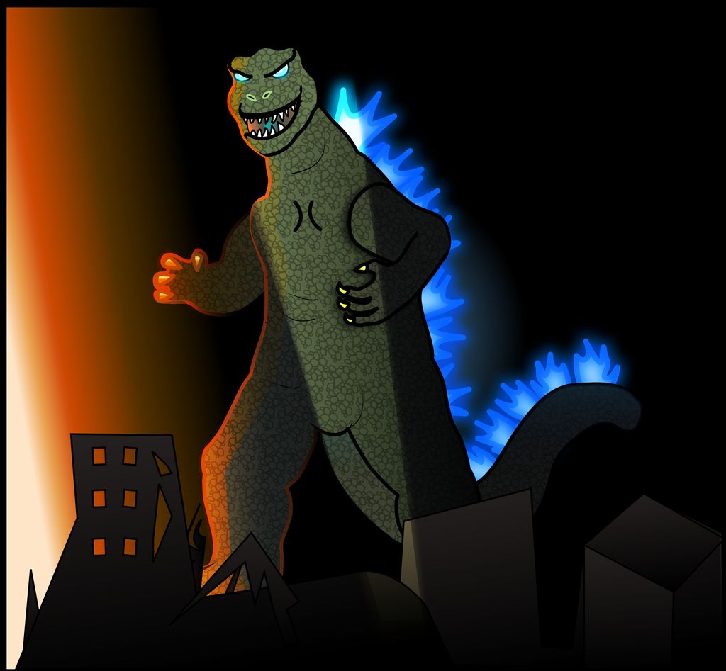 MikeeMort's tweet photo. My second new submission for #KaijuChaos! "History shows again and again,
How nature points out the folly of men.
#Godzilla..."
#ArtPrompt #SpookySeason #Criptober #PrimalFears #CriptoberWeekOne #CriptoberRevival https://t.co/hTX71bsgKR