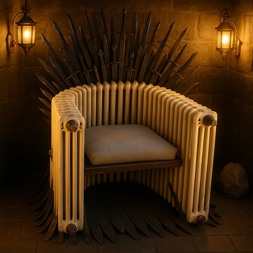 _Agatha_K_Co__'s tweet photo. Un Fauteuil Pour l' Hiver
#Gameoftrones 
#BleuNormand https://t.co/0sJbg5Jqsf