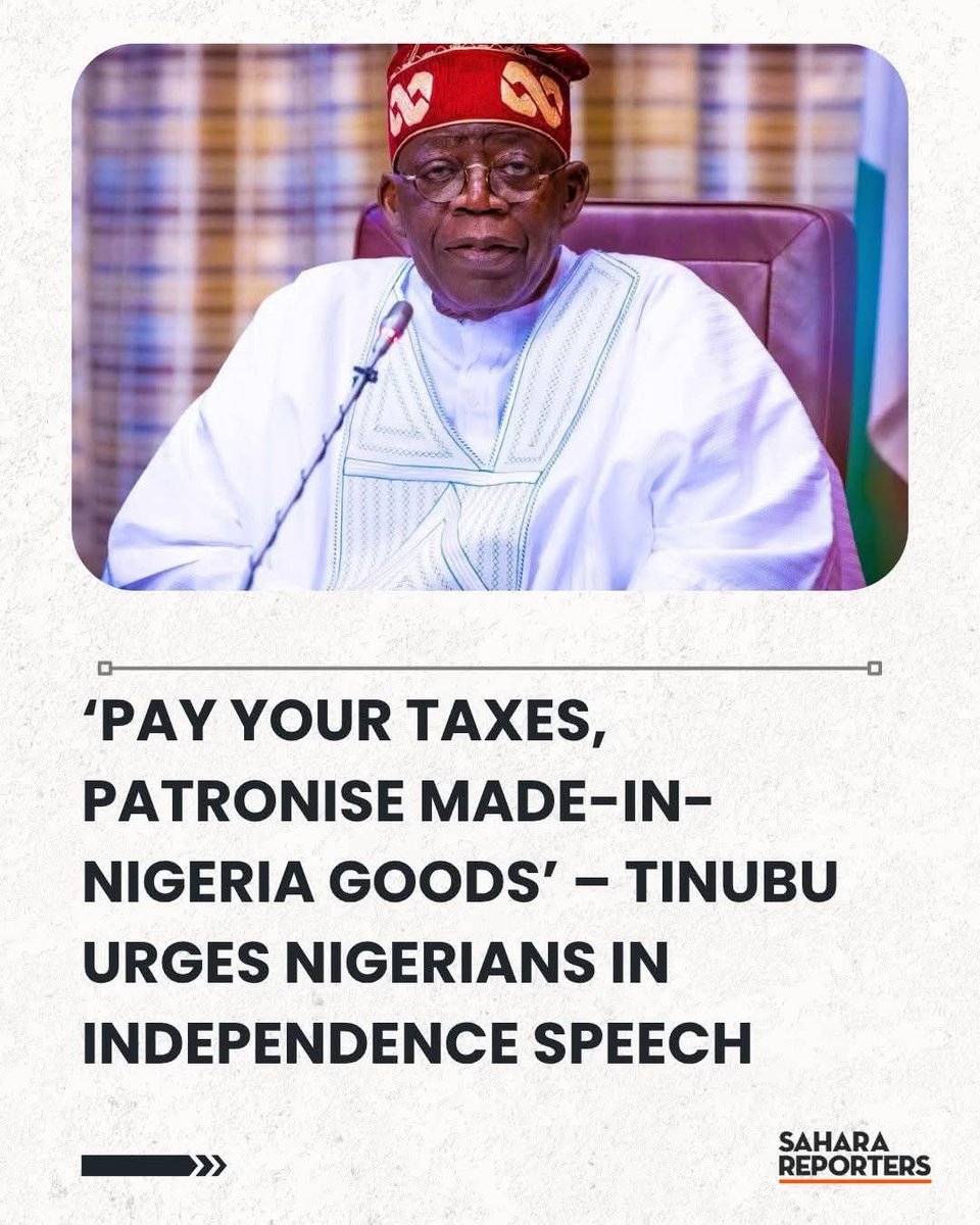 Just as <a href="/officialABAT/">Bola Ahmed Tinubu</a> has been patronizing made in Nigeria hospitals in London and France!

And how many vehicles in his convoy were bought from Innoson motors?