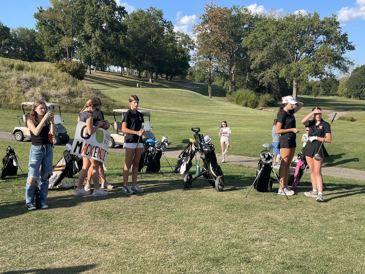Senior night 25-26!  Thank you Mackenzie for all you have done for the girls, WGHS golf and yourself during these fantastic seasons!!  Happy Gilmore drives, club spins and putting with your driver were fun for all!