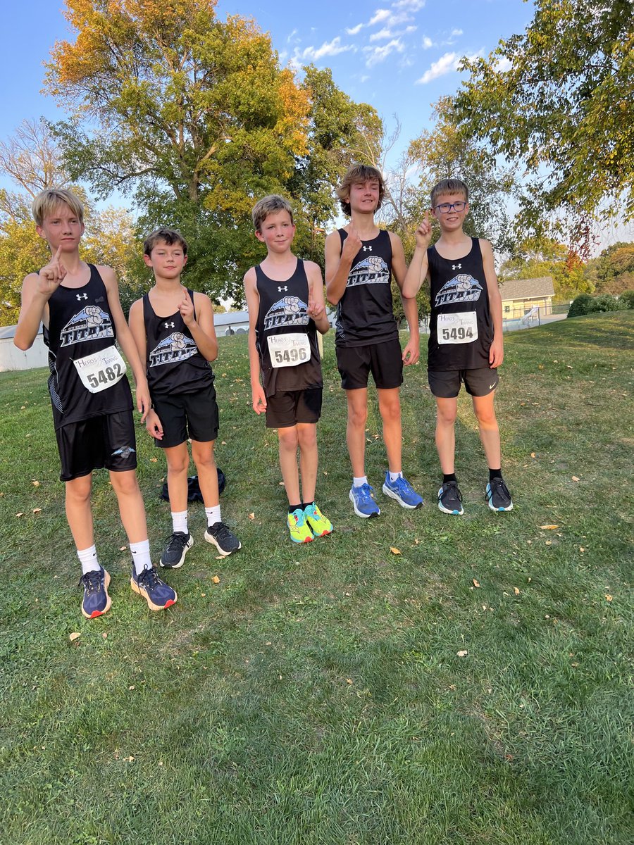 Boys JH Boys all finished in the top 10 earning medals.  Team won the JH meet!