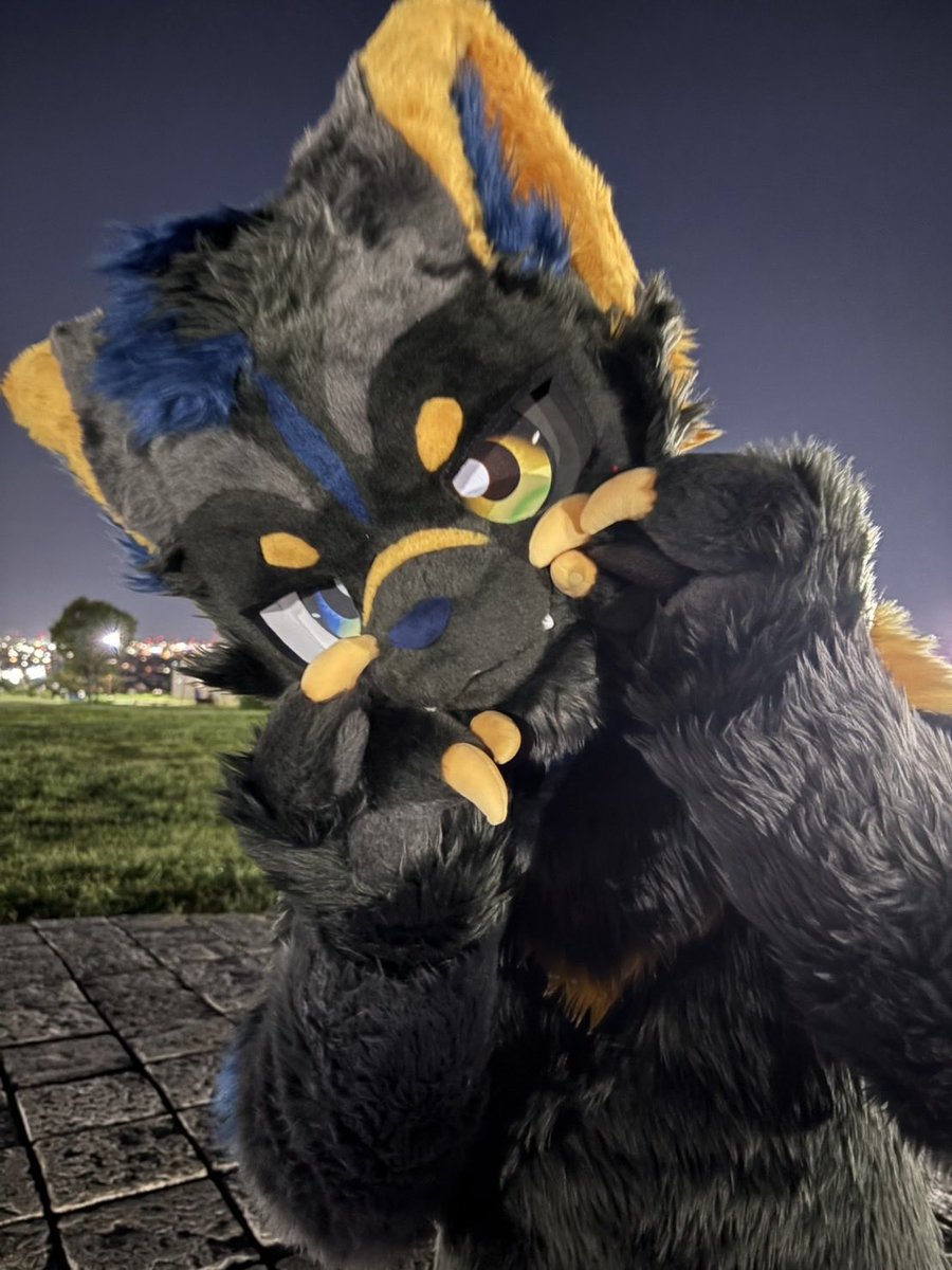 え？ハグしてくれるの？嬉しい〜！

#furry #fursuit
#fursuitfriday