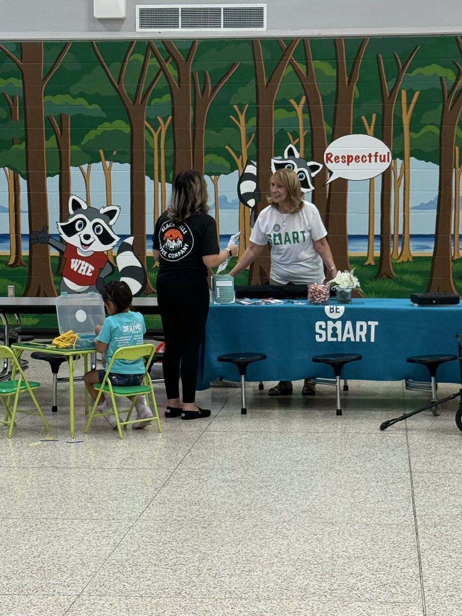 Big thanks to Be SMART for being here for our Academic Night to help educate our <a href="/HumbleISD_WHE/">Woodland Hills Elementary</a> families on safety! BeSMARTforKids.org