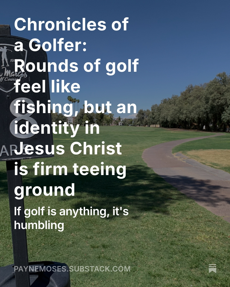 pwmoses11's tweet image. I&apos;ve waited long enough to share my faith in such a direct manner.

&quot;None of where golf has taken me (college(s) and career) matters if I keep my mouth shut.&quot;

Read &amp;amp; share: paynemoses.substack.com/p/chronicles-o…

#Substack #JesusIsComingSoon #Golf #Unashamed