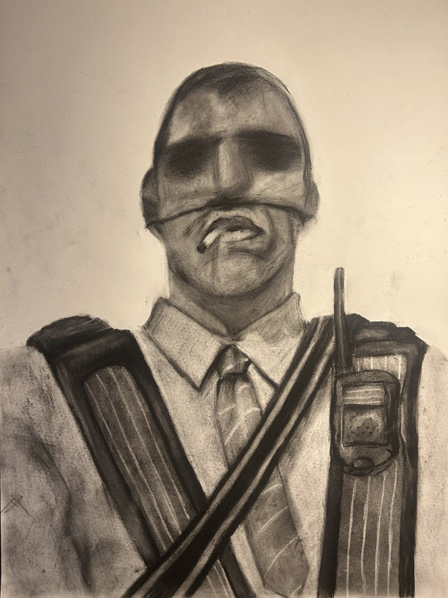 Little Kev x Number K 
(charcoal relief by me)