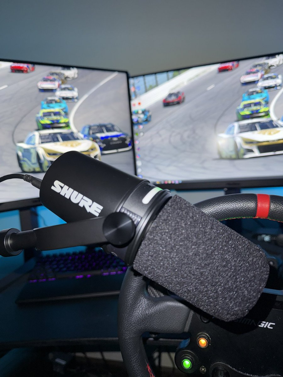 First real mic!

Big thanks to <a href="/shure/">Shure</a> and <a href="/VegasInferno/">Vegas Inferno™</a> for the level up heading into our last race next week!