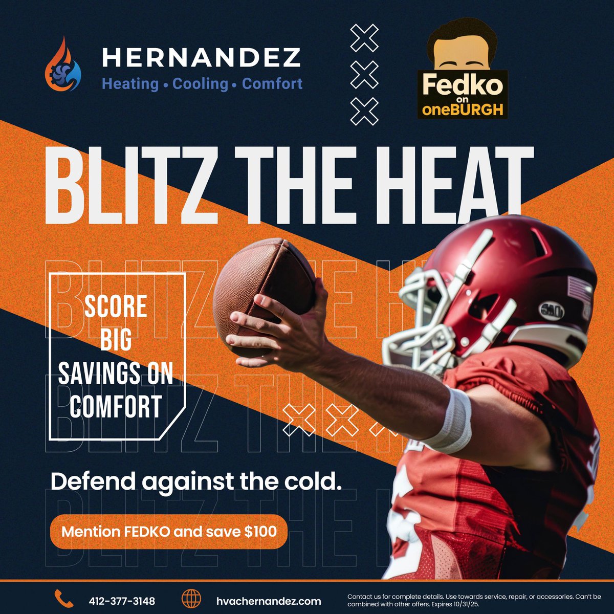 hvachernandez's tweet photo. HVAC Hernandez proudly presents Fedko on oneBURGH.
#hvachernandez #hernandezhvac #hernandezheatingandcooling #oneburgh #fedco #fedcoononeburgh #football #wpial #hvac #highschoolfootball #pittsburgh #heating #cooling #comfort #furnace #ac https://t.co/GJq6Hg4Ait