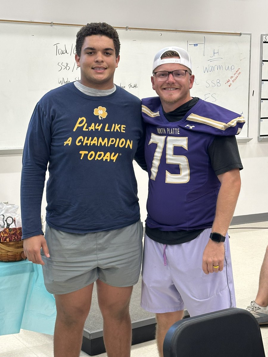 Huge thanks to Antioch Bible Baptist Church for the pregame meal! 🙌

Our Senior of the Week, #75 Cameron Wortham, he shared that his biggest influence is his mom: “she is always there for me and holds me accountable.” Cameron is a 2 year team captain and starts at RT and DT.