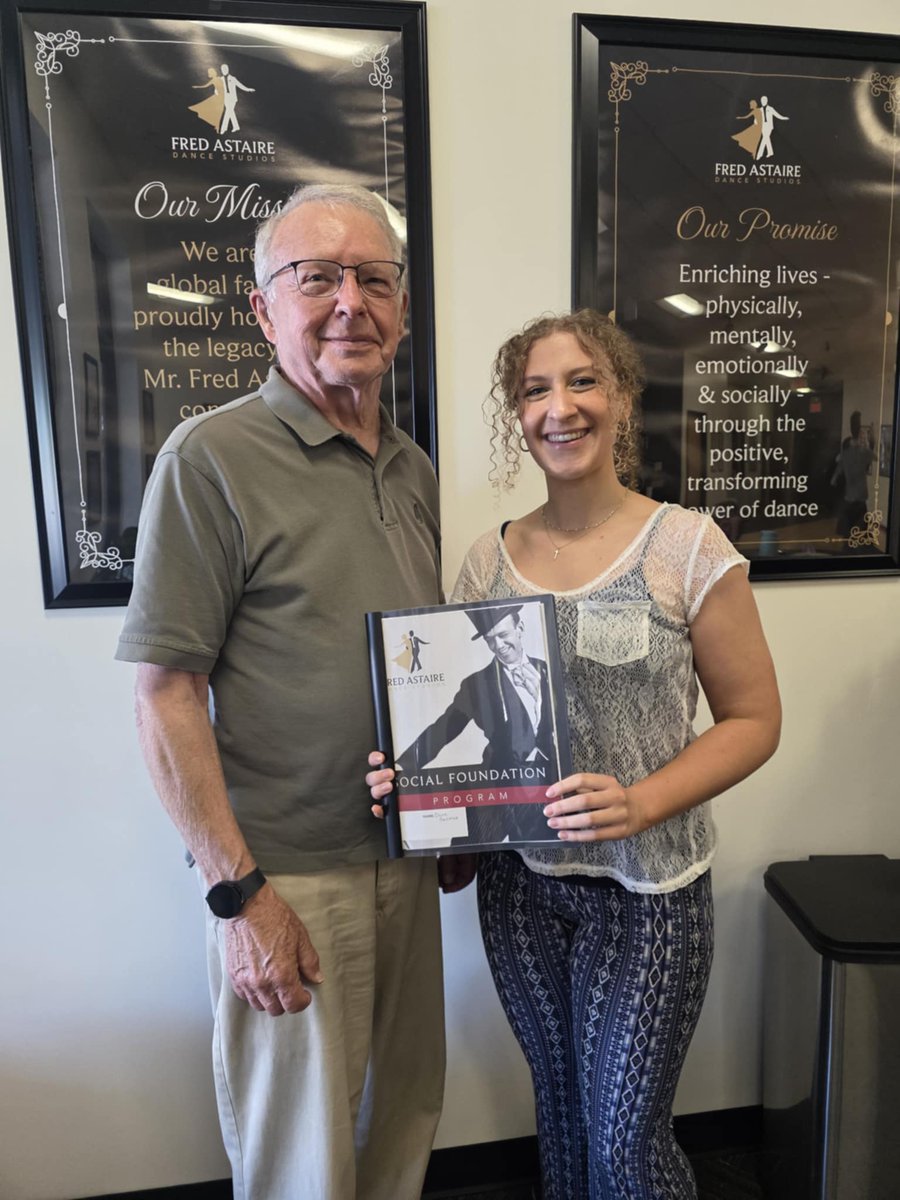 FADSWesterville's tweet image. Congratulations, Dave, on stepping into your Social Foundation program!  

You are already a great leader, and we are excited to help you grow into a confident and accomplished social dancer.
#Lifesbetterwhenyoudance
#trophysystem #Learntodance #fredastairedancestudios