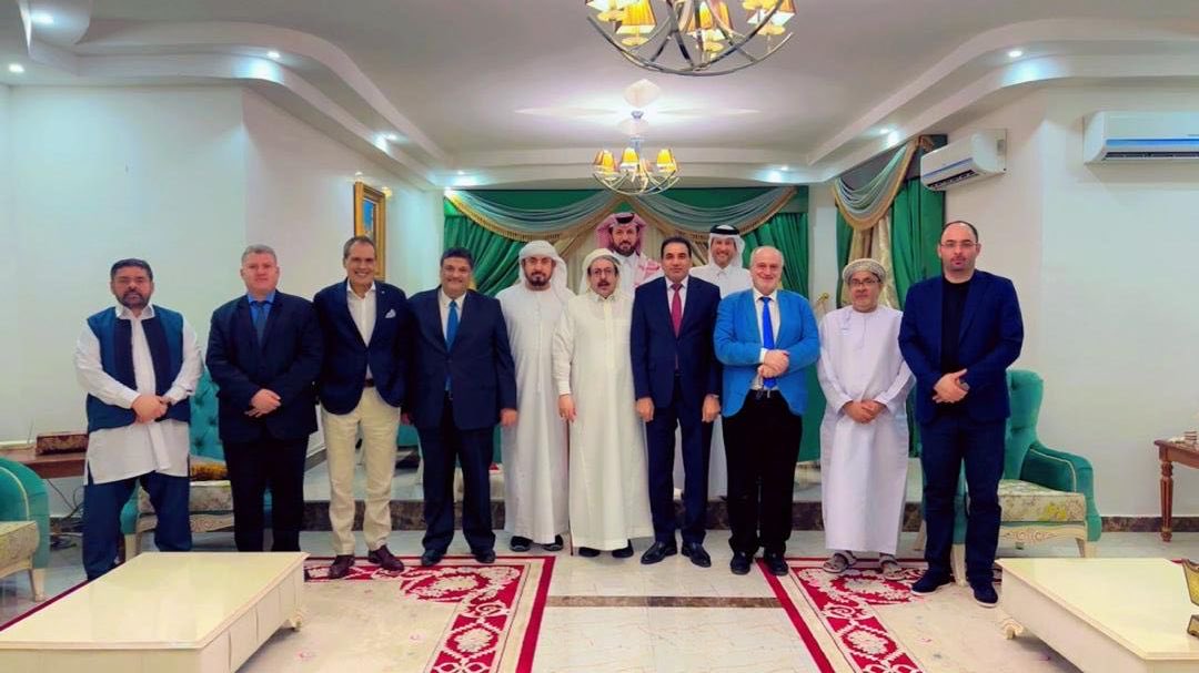 DrZahim's tweet photo. تشرفنا باقامة حفل استقبال على شرفنا من قبل سعادة الاخ العزيز السفير القطري في نواكشوط الاستاذ شاهين الكعبي، بحضور سعادة عميد السلك الدبلوماسي ��السادة السفراء العرب في نواكشوط، وذلك بمناسبة انتها مهام عملنا في موريتانيا والتوجه الى فيينا، شكرا من القلب صاحب السعادة. https://t.co/wGszvnNzh4
