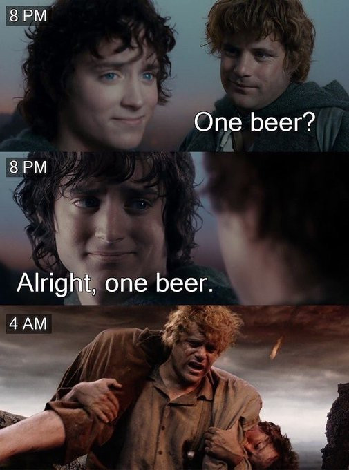 The fellowship of the Beer. 🍻