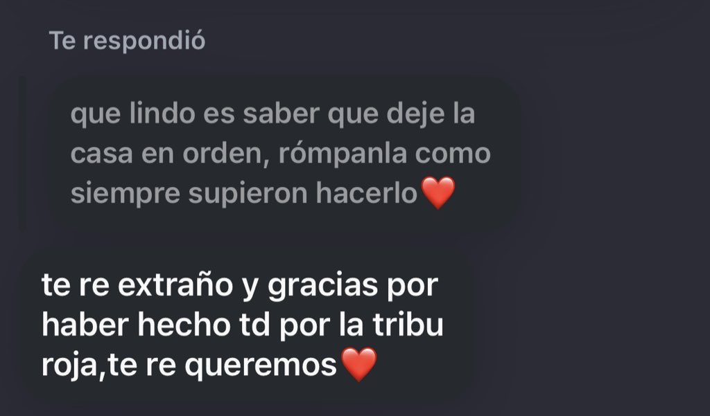 la tribu roja siempre en mi corazón, todos los días extraño un poquito más🥲