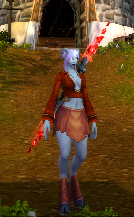 She's trying, you know? I don't have a lot of mog, but I think she's cute. 🥹 <a href="/Warcraft/">World of Warcraft</a> #warcraft #xmog #wowxmog #worldofwarcraft