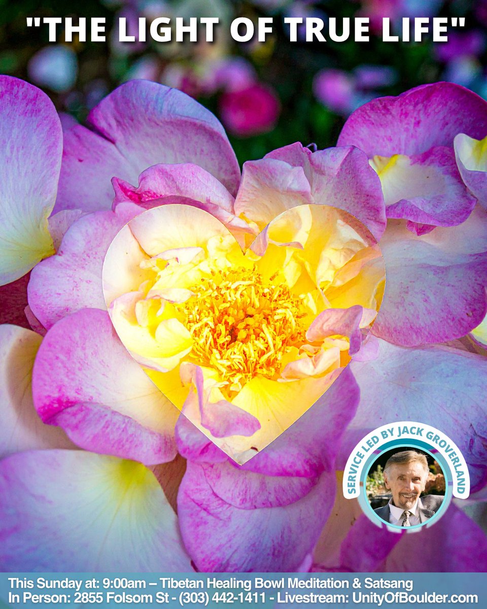 UnityBoulder's tweet image. You are one Self, united with your Creator, and nothing can diminish the light of your true life. This Sunday, we will practice releasing the painful story of limitation and remembering the magnificent reality of our Being.
#limitless #healingjourney #consciousness #unity