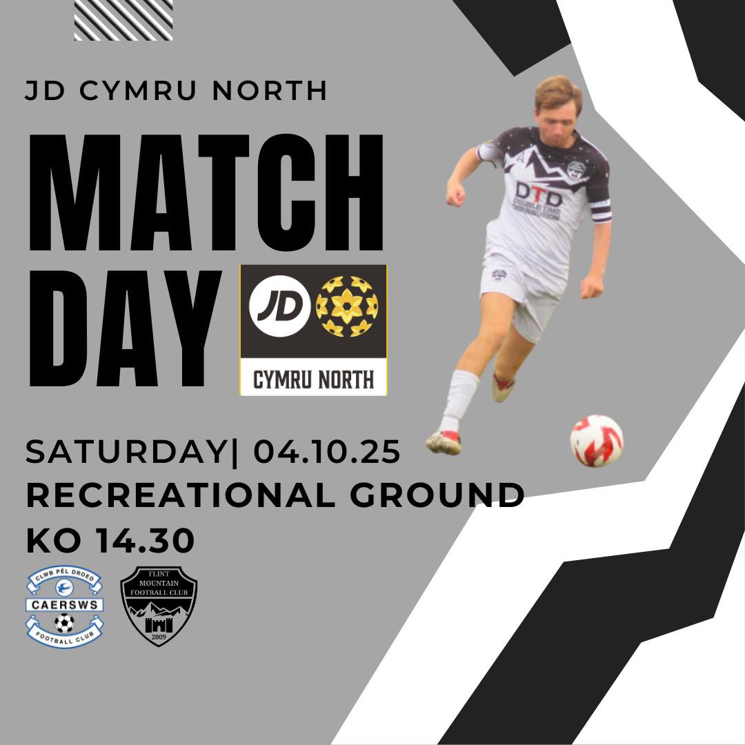 Join us on the road to Caersws this Saturday in our #JDCymruNorth fixture…

🗓️ Saturday 4th October 
⏰ 14:30 KO
🆚 <a href="/caerswsfc/">Caersws FC 🏴󠁧󠁢󠁷󠁬󠁳󠁿</a> 
📍 The Recreational Ground (SY15 5SA).