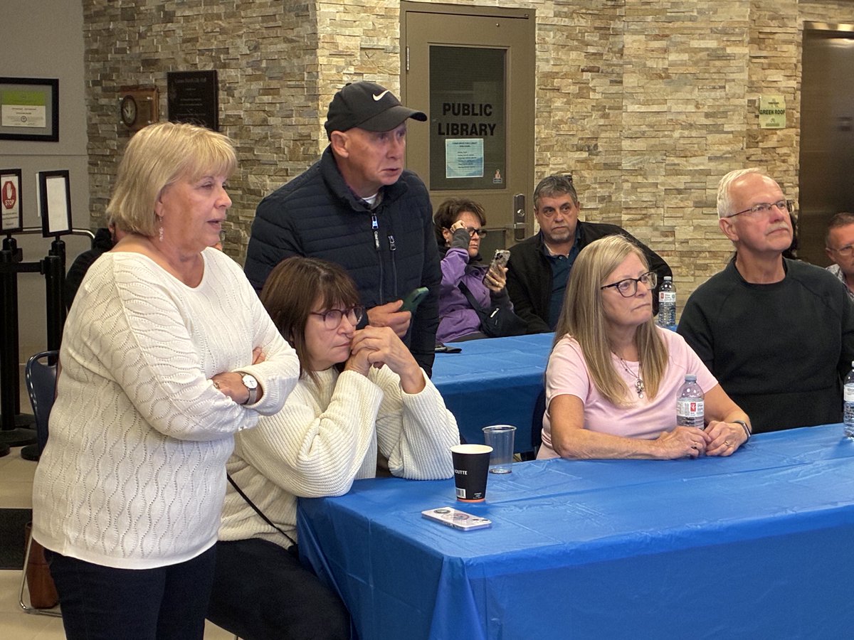 Corner Brook mayor candidate Linda Chaisson is watching the election results come in at city hall.