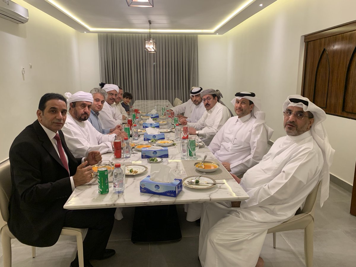 DrZahim's tweet photo. تشرفنا باقامة حفل استقبال على شرفنا من قبل سعادة الاخ العزيز السفير الكويتي في نواكشوط الاستاذ ابداح الدوسري، بحضور سعادة عميد السلك الدبلوماسي وعدد من السادة السفراء العرب في نواكشوط، وذلك بمناسبة انتها مهام عملنا في موريتانيا والتوجه الى فيينا، شكرا من القلب صاحب السعادة. https://t.co/1jEZFflwy5