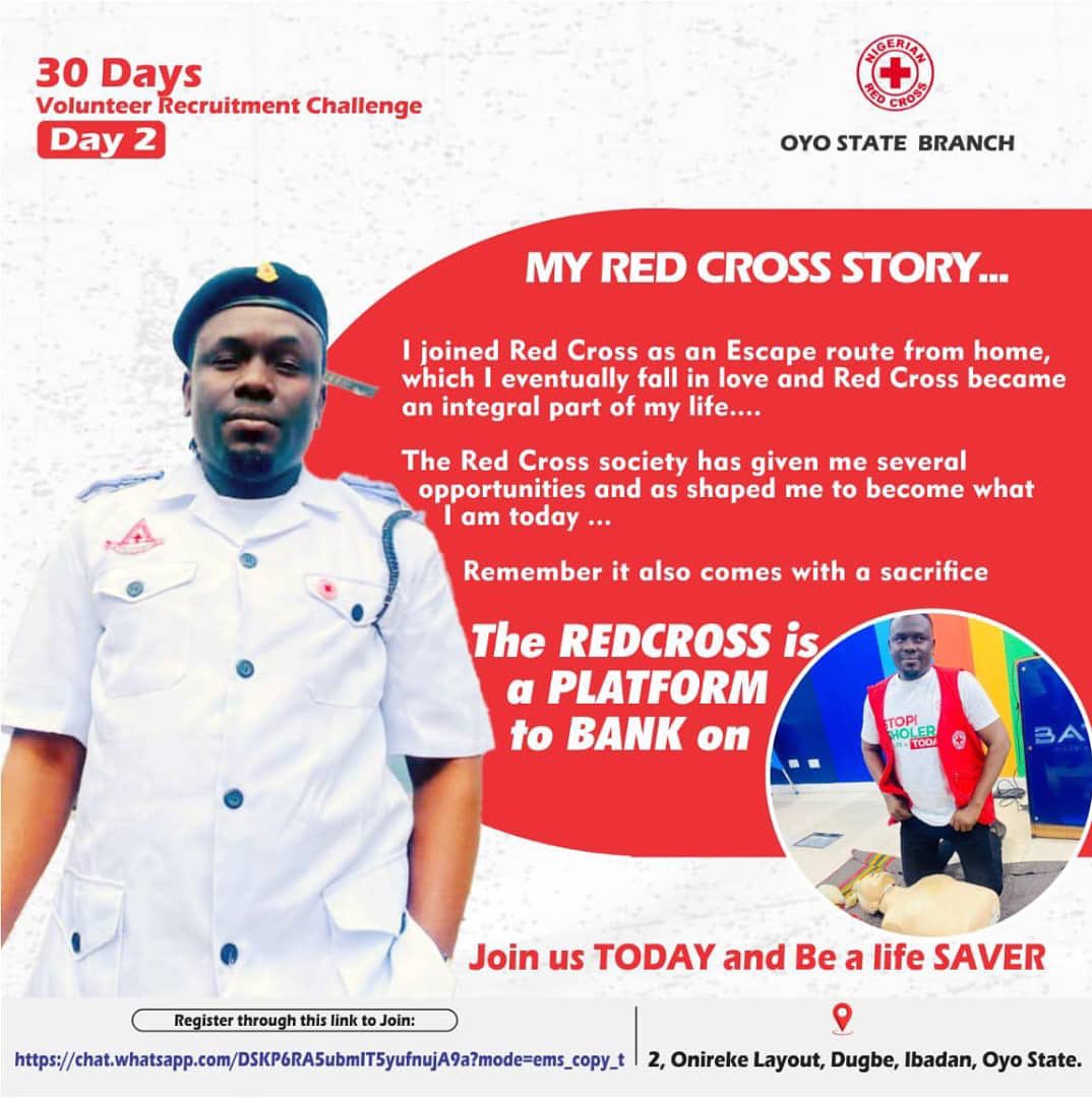 RedCrossOYO's tweet photo. 30 Days Volunteer Recruitment Challenge: Day 2

I joined Red Cross as an escape route from home, but it unexpectedly became a lifelong passion! ❤️ Red Cross has given me opportunities, shaped me into who I am today, and taught me the value of sacrifice. 🙏 https://t.co/jBeRryemqn
