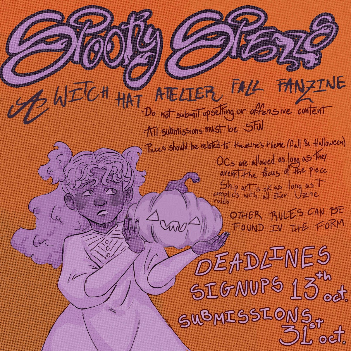 Presenting.. SPOOKY SPELLS: A Witch Hat Atelier zine! Sign-ups open now 🎃