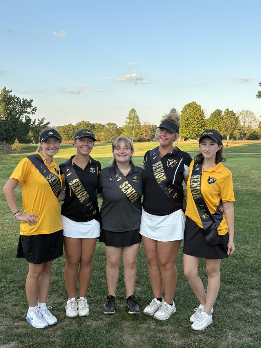 GolfFhn's tweet photo. FHN competed in Senior Knight tonight versus Warrenton in our annual year end Warrenton Scramble. The Knights defeated the Warriors 130-132, lead by the senior pairing of Addyson Brenner and Olivia Graeser. FHN also got strong performances from seniors Harper, Mac, and Rylee. https://t.co/JLagj8F2Sf