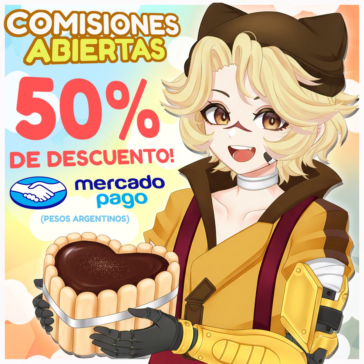 PaimaModels's tweet image. 💛COMISIONES ABIERTAS POR EL DIA DE LAS MADRES!💕
Quiero darle un regalo a mi mami, por lo que las comisiones estarán al 50% para Argentina! (Mercado Pago) Precios!: paimavt.carrd.co💗🔁
#VtubeStudio #Vtubers #Live2D #VTuberES #VtuberEN #VTuberUprising #Live2dCommissions