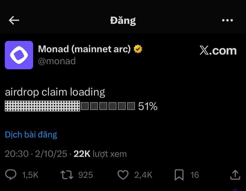 Chắc cũng cỡ 1 nửa cô dâu 8 tuổi

Hi vọng tuần sau <a href="/monad/">Monad</a> update thành 80%

Và NFT SBT có phần.....
