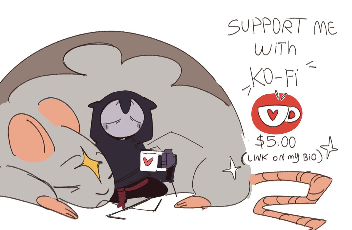 Yes I have a Ko-fi now, if anyone can share I would appreciate it ✨
#doodle