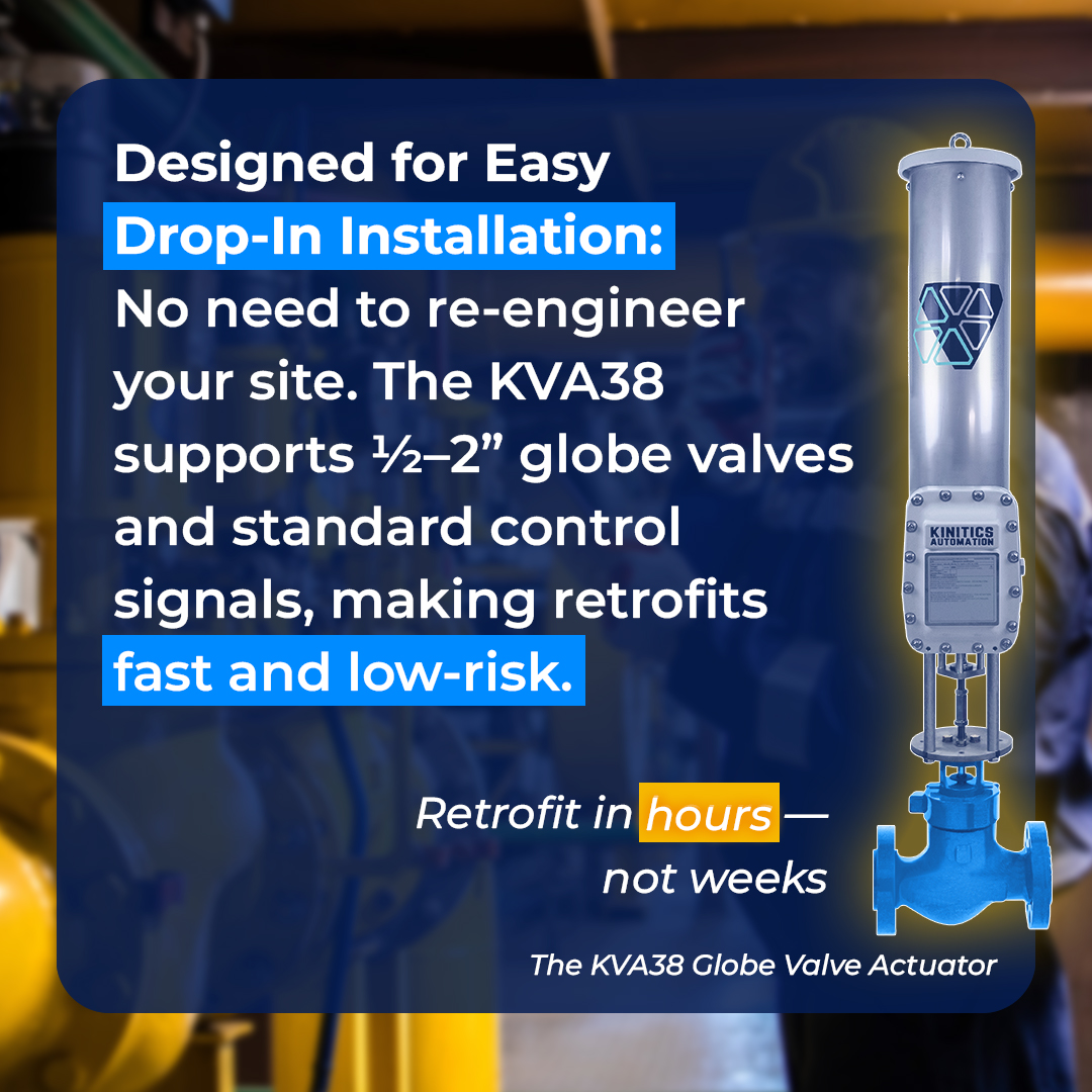 Kinitics_ATM's tweet image. Upgrading your valve actuators shouldn’t mean redesigning your entire system or shutting down operations for days. That’s why the KVA38 was engineered for fast, low-risk drop-in installation.

👉 Review retrofit compatibility: kiniticsautomation.com/kva38/

#RetrofitReady #SmartSystems
