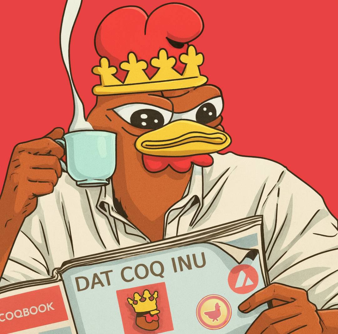coqinuavax's tweet photo. DAT $COQ INU 🐓🔺 https://t.co/0RJkF44FTi