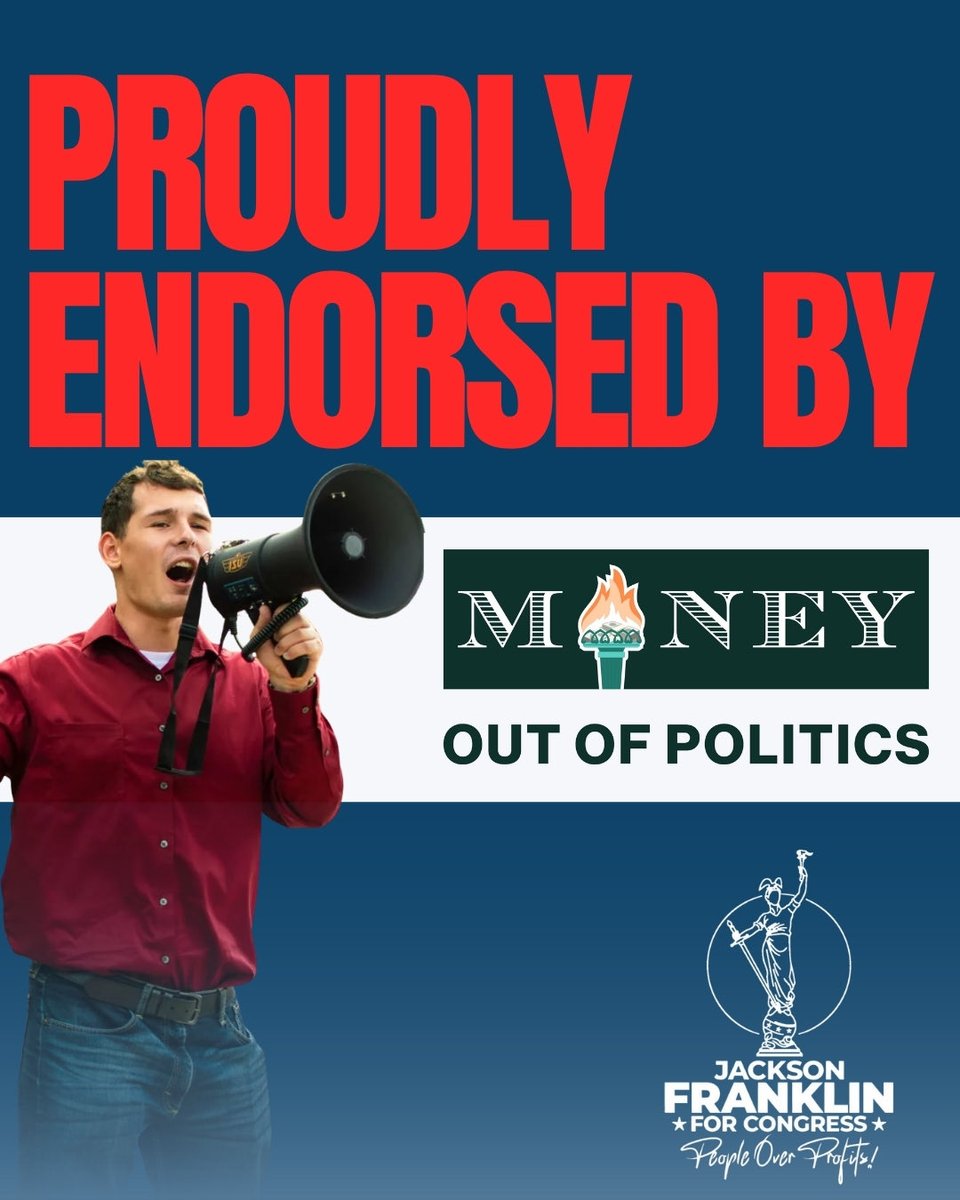 Proud to be able to say that our campaign is endorsed by <a href="/MOPMoneyOut/">Money Out of Politics Movement</a>! 💪✨ This movement is about putting people over profits &amp; ensuring every voice matters more than corporate money. Together we can build a government that works for working people, not the billionaire class. 💯